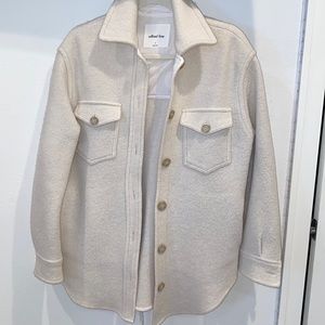 ARITZIA Wilfred Free The Ganna Shirt Jacket Wool Button Up Shacket
